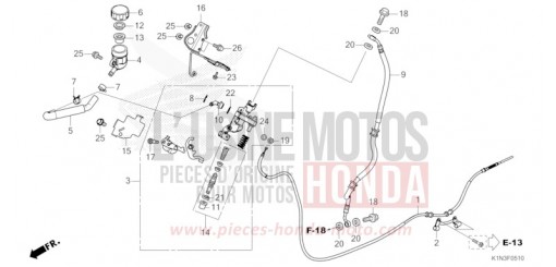 MAITRE-CYLINDRE DE FREIN FSH125M de 2021